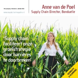 Cover Supply Chain Magazine Oktober - Anne van de Poel - Bonduelle 2023 - Visibility & Planning